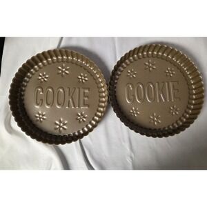 Chicago Metallic/Williams Sonoma Set Two 9" Oreo Cookie Cake Pans Molds~Unused